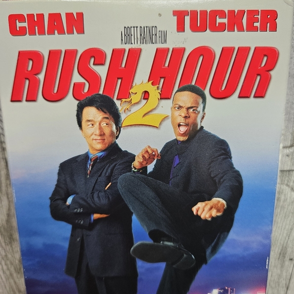 Rush Hour 2 VHS Tape Jackie Clan Chris Tucker - Picture 2 of 5